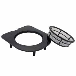 Jardinera de pared - Kit de pared compuesto por soporte de pared y 4 maceteros (1 L) - Negro - Dim A 15 x L 60 cm - NATURE