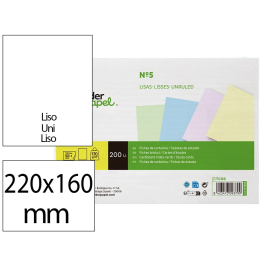 Liderpapel Tarjetas para Estudiar Lisas Cartulina Colores Pastel 170gr 160x220mm Paquete 200 Unidades Precio: 6.69000046. SKU: B1FCXG5DFK
