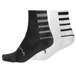 Pack de calcetines Endura Coolmax Stripe 2-P Negro 2 Piezas 8,5 Precio: 26.7773. SKU: B1797M6MFH