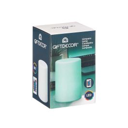 Giftdecor Lámpara RGB Cilíndrica, 10x14.7x10 cm, Blanco, Plástico PP (12 Unidades) Giftdecor Lámpara RGB Cilíndrica, 10x14.7x10 cm, Blanco, Plástico PP (12 Unidades)