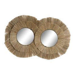 Espejo de pared DKD Home Decor Natural Bali 117 x 6 x 77 cm Precio: 116.50000032. SKU: S3029564