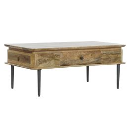 Mesa de Centro DKD Home Decor 116 x 60 x 46 cm Metal Aluminio Madera de mango Precio: 460.49999952. SKU: B19WXQLJ38