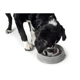 Hunter Comedero Anti-Glotón Atlanta para Perros 900 mL Melamina Gris Antideslizante Lavavajillas