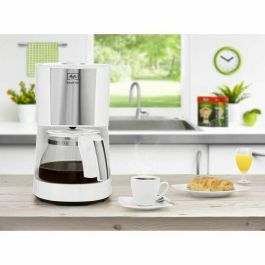 Melitta 1017-03 Cafetera Enjoy Top Glass Blanco y Acero Cepillado