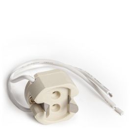 Portalámparas Cerámico G12 con Cable 160mm, 180ºC