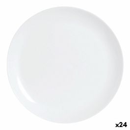 Plato Llano Luminarc Diwali Blanco Vidrio (25 cm) (24 Unidades) Precio: 68.4999997. SKU: S2709244