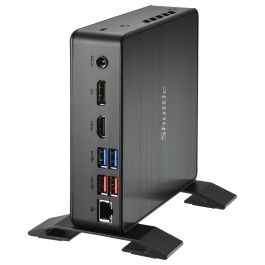Shuttle NC40U5 Mini PC Barebone Negro (Intel Core i5-1235U) 24/7, Dual Video, Ultra HD, DDR4, UHD Graphics, NVMe, USB 3.2 Gen 2