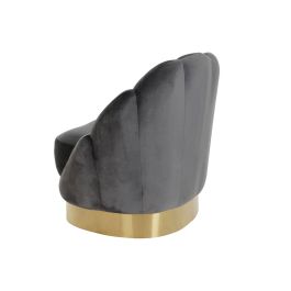 DKD Home Decor Butaca Moderno Gris Oscuro 80 x 85 x 86 cm