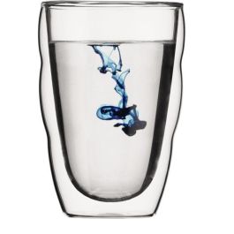 Bodum BOD0699965199210 - Juego de 6 Vasos Térmicos Pilatus, Doble Pared, 0,35 L, Transparente