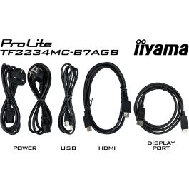 IIYAMA TF2234MC-B7AGB Monitor Táctil 21.5" Multi-Touch Full HD IPS 1920x1080 HDMI DP USB Negro
