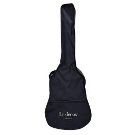 Lexibook Guitarra acústica de madera 91 cm con 6 cuerdas de nailon, bolsa de transporte, púa, correa y método de aprendizaje
