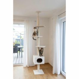 Kerbl Árbol para Gatos FERDI 38 x 38 x 240-260 cm Blanco Sisal