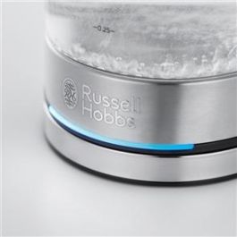 Russell Hobbs 24191-70 Hervidor de Vidrio Compact Home, Acero Inoxidable y Luz Indicadora Azul