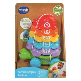 Vtech Baby VT80609305 Tortuga Empilo Juguete Educativo Infantil (Plástico Reutilizado)