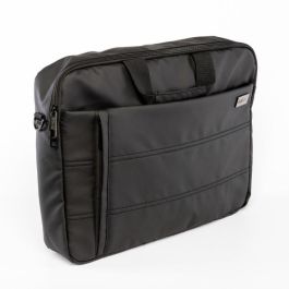 Nilox Maletín para Portátil 15.6" Style Negro - Poliéster, Bolsillos, Cinta para Trolley