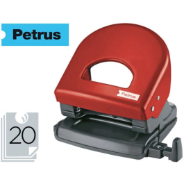Petrus Taladrador 62 Rojo Capacidad 20 Hojas - Taladro de Metal Resistente de 2 Agujeros, Capacidad hasta 30 Hojas, Robusto y Fiable Precio: 20.50000029. SKU: B1J626HQDK