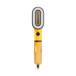 Rowenta DR2026D1 Cepillo de Vapor Portátil Pure Pop 1300W Depósito 70ml Desinfectante Elimina Arrugas y Pelusas Amarillo