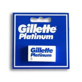 Gillette Hojas de Afeitar Platinum de Acero Inoxidable Doble Filo, Pack 400 Unidades Precio: 0.99598004. SKU: S0550889