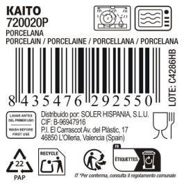 La Mediterranea Fuente Redonda Japo Ø20 cm Surt. 6 Dec/Rel. "Kaito"