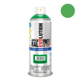 Pinty Plus Pintura en spray Evolution base agua 520 cc Verde amarillento RAL 6018