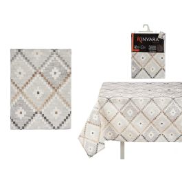 Mantel Loneta Antimanchas Kinvara 140x180 cm Rombos Beige - 70% Algodón, 30% Poliéster (6 Unidades) Precio: 75.99000013. SKU: S3609856