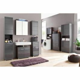 Trendteam TRE4251398961282 Mueble de baño alto AMANDA, 1 puerta, Gris