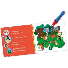 Nathan Coloréo Libro de colorear mágico con bolígrafo de agua, reutilizable, Animales bebés. Colorea una y otra vez y juega a las preguntas.