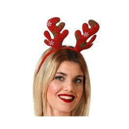 Diadema Astas De Reno Rojas Con Estampado Navideño Para Eventos Invernales Precio: 0.49999983. SKU: B1G6P2RKD3