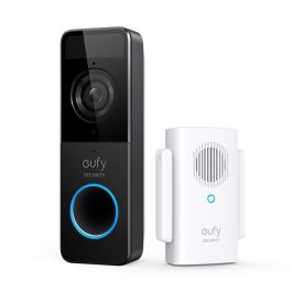 Eufy Timbre de Video 1080p Wi-Fi Inalámbrico con Batería, IP65, Compatible Google/Alexa, Negro y Blanco Precio: 132.88999966. SKU: B1HMK39PCN