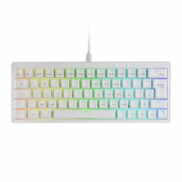 Teclado Gaming Mars Gaming MKMINIPROWYES Qwerty US Blanco