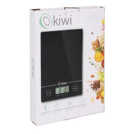 Báscula de cocina digital Kiwi 5 kg vidrio color (8 Unidades) Báscula de cocina digital Kiwi 5 kg vidrio color (8 Unidades)