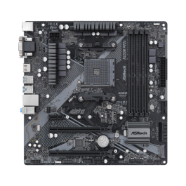 ASRock B450M Pro4 R2.0 Placa Base Micro ATX AMD B450 Socket AM4 Ryzen 3/5/7 DDR4-SDRAM USB 3.2 HDMI DVI VGA