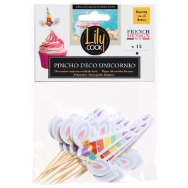 Juego De 15 Decoraciones Unicornio Lily Cook