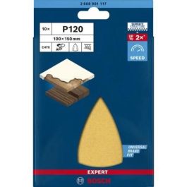 Bosch C470.100x150 mm.K120.10x Hoja Lijadora para Madera, 100x150 mm (Paquete de 10)
