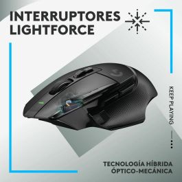 Logitech G502 X Ratón Gaming Inalámbrico LIGHTSPEED, Sensor HERO 25600 DPI, 8 Botones Programables, Negro
