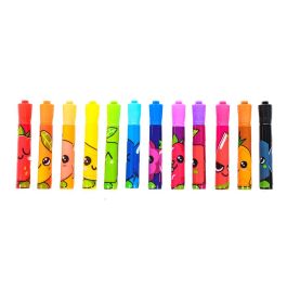 New Import Marcadores aroma punta cónica, 12 unidades, colores variados Precio: 5.98999973. SKU: B18ACNT4E6