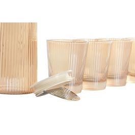 Jarra Basicos DKD Home Decor Ambar 10 x 24 x 14 cm Set de 5 Jarra Basicos DKD Home Decor Ambar 10 x 24 x 14 cm Set de 5