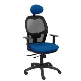 Silla Piqueras Y Crespo Jorquera Brazos Y Cabecero Regulables Mecanismo Sincro Con Traslack Ruedas Nylon Respaldo De Malla Negra Y Asiento Tapizado Bali Azul Precio: 355.58999993. SKU: S5703734
