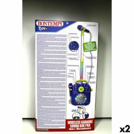 Altavoz con Micrófono Karaoke Bontempi 2 Unidades Altavoz con Micrófono Karaoke Bontempi 2 Unidades
