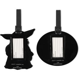 PEERS HARDY Set 2 Etiquetas de Equipaje Grogu The Mandalorian Star Wars de Silicona