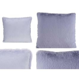 Giftdecor Cojín Pelo Corto Lila 40x40 cm Piel Sintética (12 Unidades)