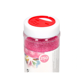 Liderpapel Purpurina Fantasía Color Metalico Rosa Pastel Bote 250 gr