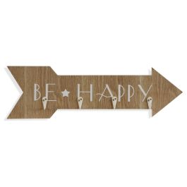 Perchero de Pared Versa Be Happy Madera MDF 4 x 14,5 x 48 cm