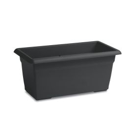 Stefanplast 84295 Maceta rectangular de flores de plástico 110L 100 cm antracita