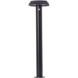 Brilliant BRI4004353437847 Poste de Exterior LED y Solar con Detector de Movimiento, Metal y Plástico, 4W, Negro
