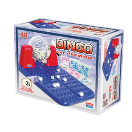 Falomir Bingo XXL Premium Juego de Mesa para Toda la Familia con Bote Automático