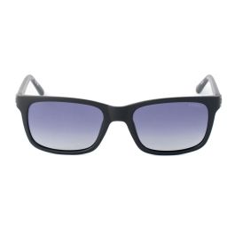 Guess GU00066 02D Gafas de Sol para Hombre Rectangulares Polarizadas Negro Mate Cristales Humo 55mm 19mm 150mm
