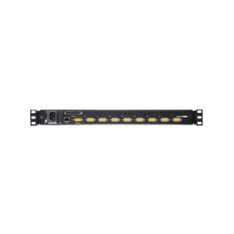 Aten CL5708I KVM Switch LCD Slideaway 17" IP 8 Puertos (Expandible 128) PS/2 USB Montaje en Rack 1U 1920x1200