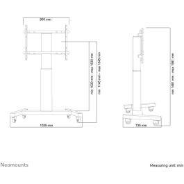 Soporte TV Neomounts PLASMA-M2250SILVER 42" 100" 130 Kg