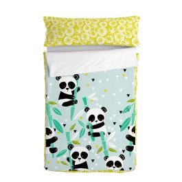 Saco Nórdico con Relleno HappyFriday Moshi Moshi Panda Garden Blue Azul 105 x 200 cm Precio: 125.8279003509. SKU: B17MZ696FB